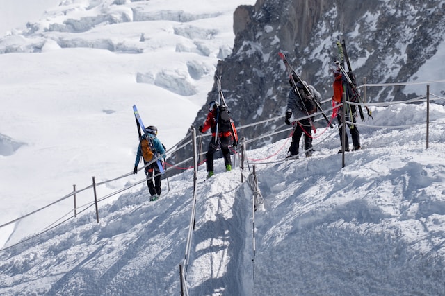 freeride síelők chamonix-ban